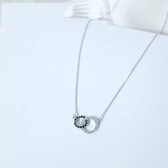 NEW Silver Mosaic Zircon Necklaces - Picture 3 of 5